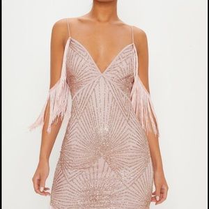 Rose sequin dress